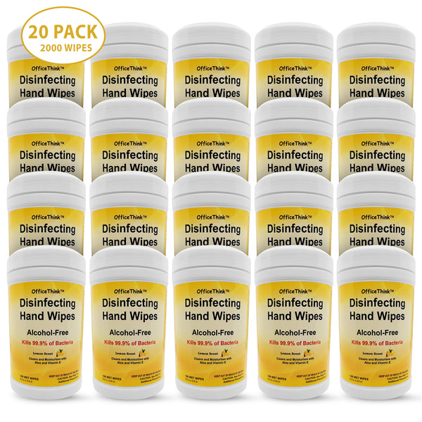 Disinfecting Wet Wipes - 20 Pack x 100 Count (***2000 WIPES TOTAL***)