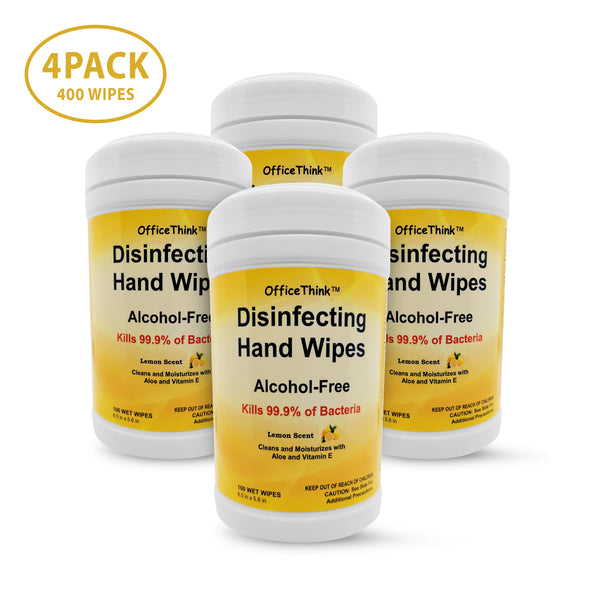 Disinfecting Wet Wipes - 4 Pack x 100 Count (***400 WIPES TOTAL***)